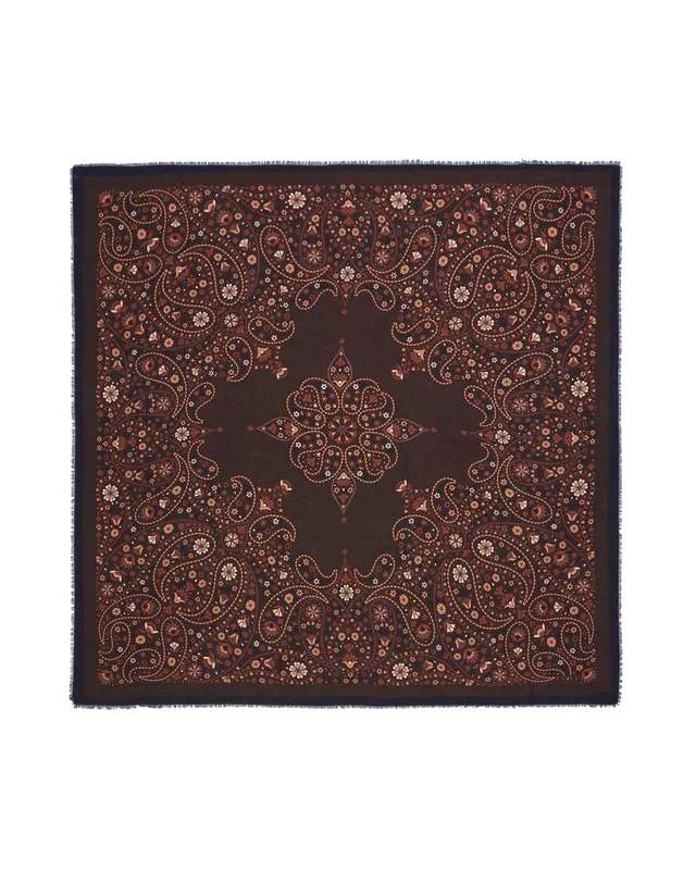 fable-england-eve-paisley-pashmina-schal-chocolate-paisley image 1