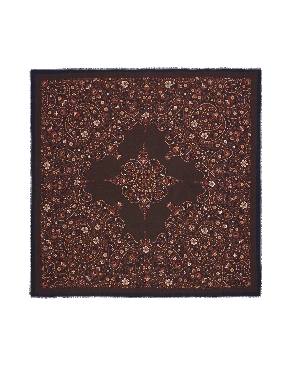 fable-england-eve-paisley-pashmina-schal-chocolate-paisley image 1