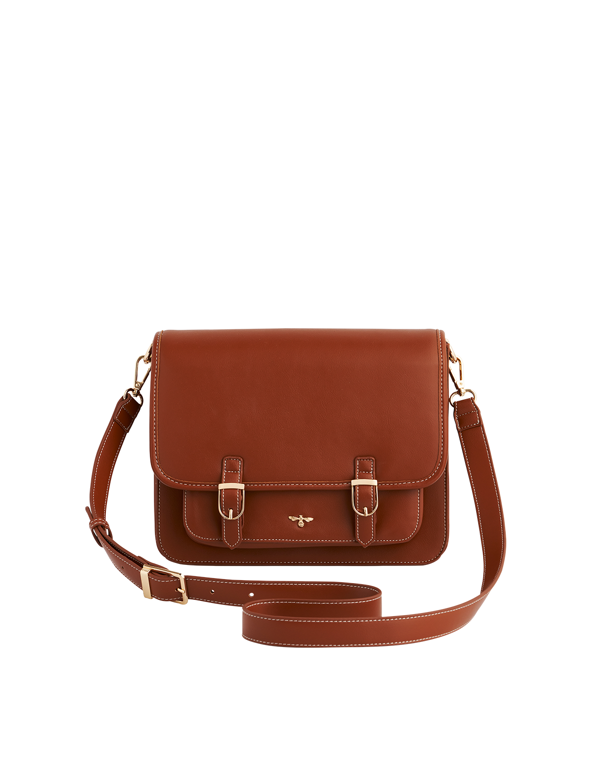 fable-england-tan-classic-satchel-tasche-cognac-vegan image 1