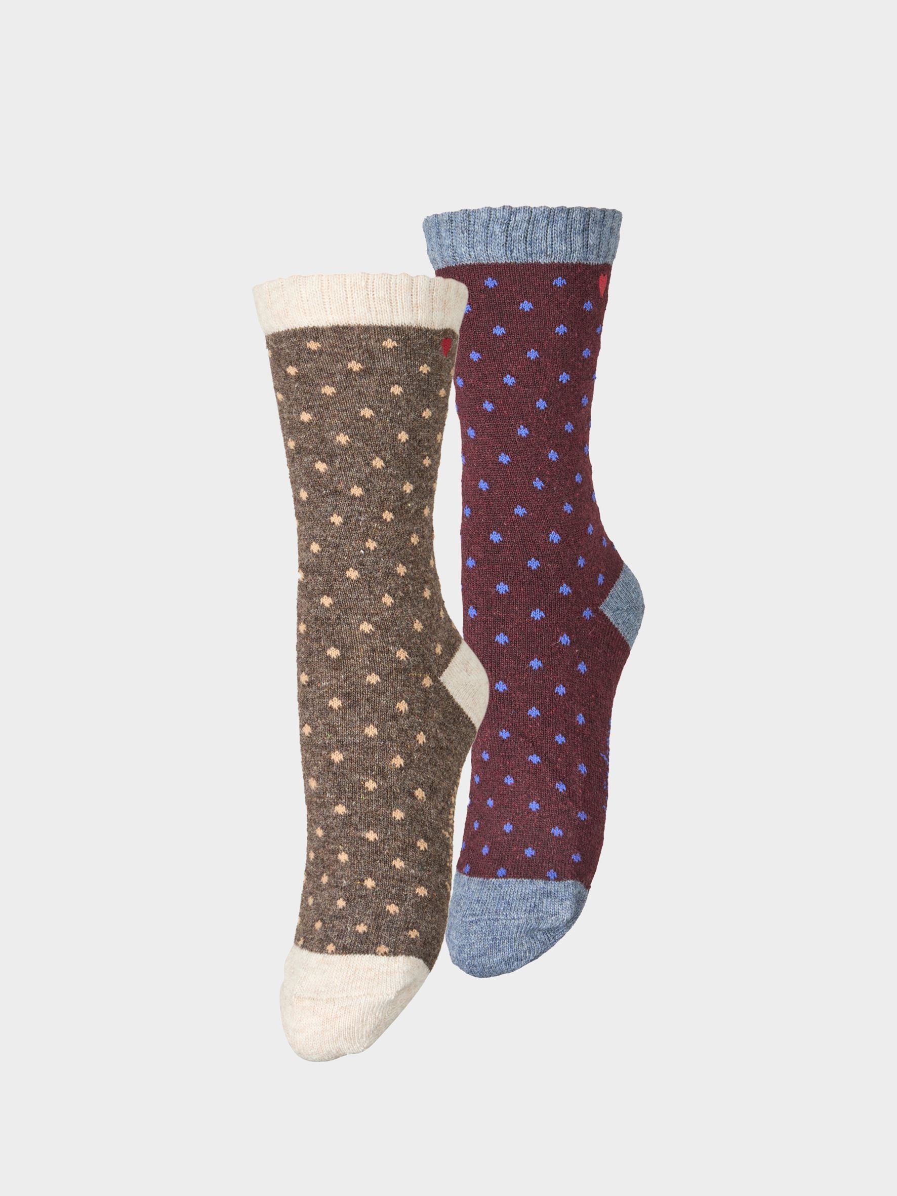 becks-ndergaard-dotted-wola-socken-wolle-2er-pack-fig-pine image 1