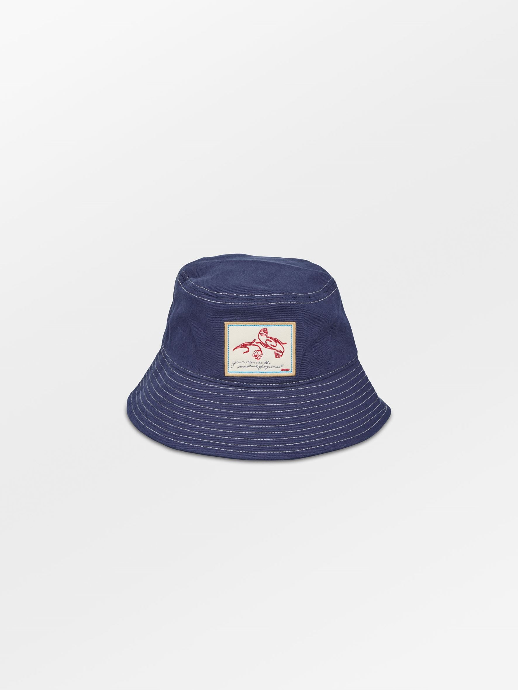 becks-ndergaard-canvas-bucket-hat-navy-blue-baumwolle image 1