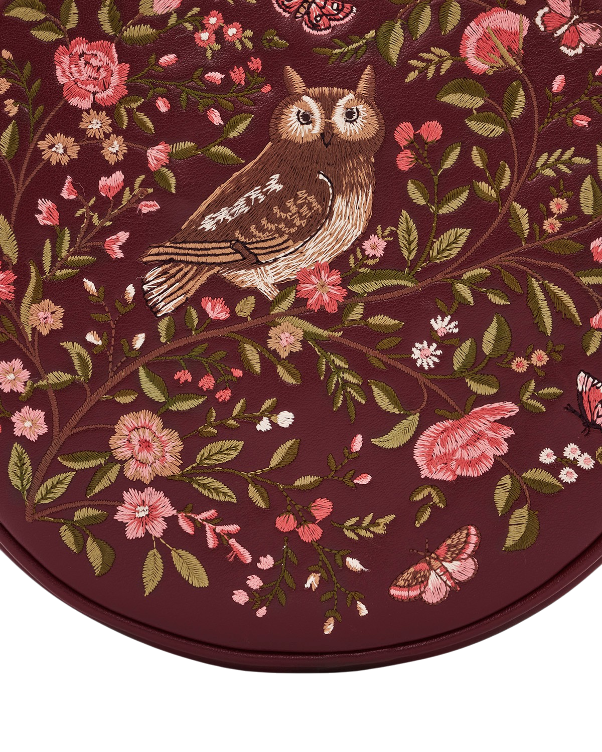 fable-england-chloe-owl-circle-tasche-umh-ngetasche-burgundy image 4