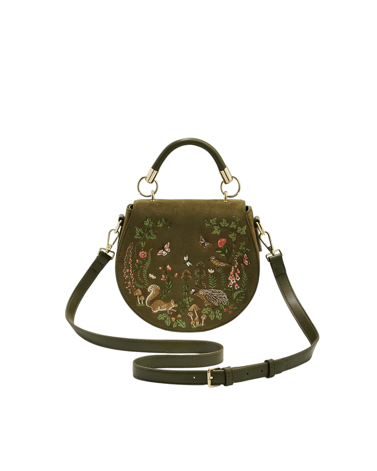 fable-england-charlotte-saddle-bag-umh-ngetasche-khaki-bestickt image 3