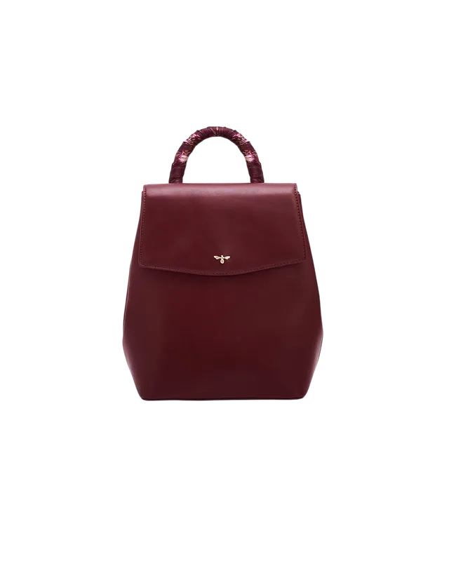 fable-england-laura-small-backpack-rucksack-burgundy image 1