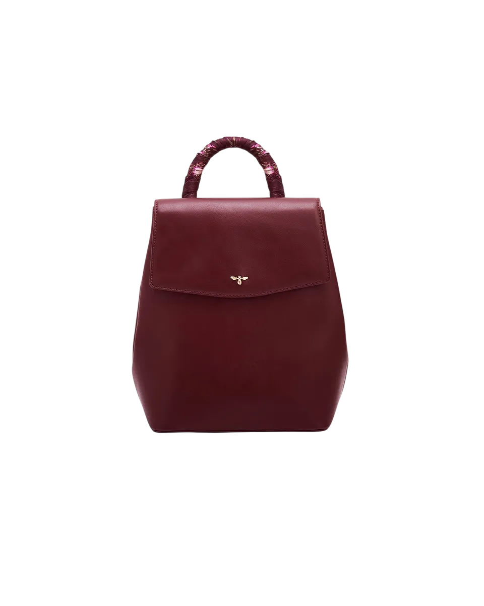 fable-england-laura-small-backpack-rucksack-burgundy image 1