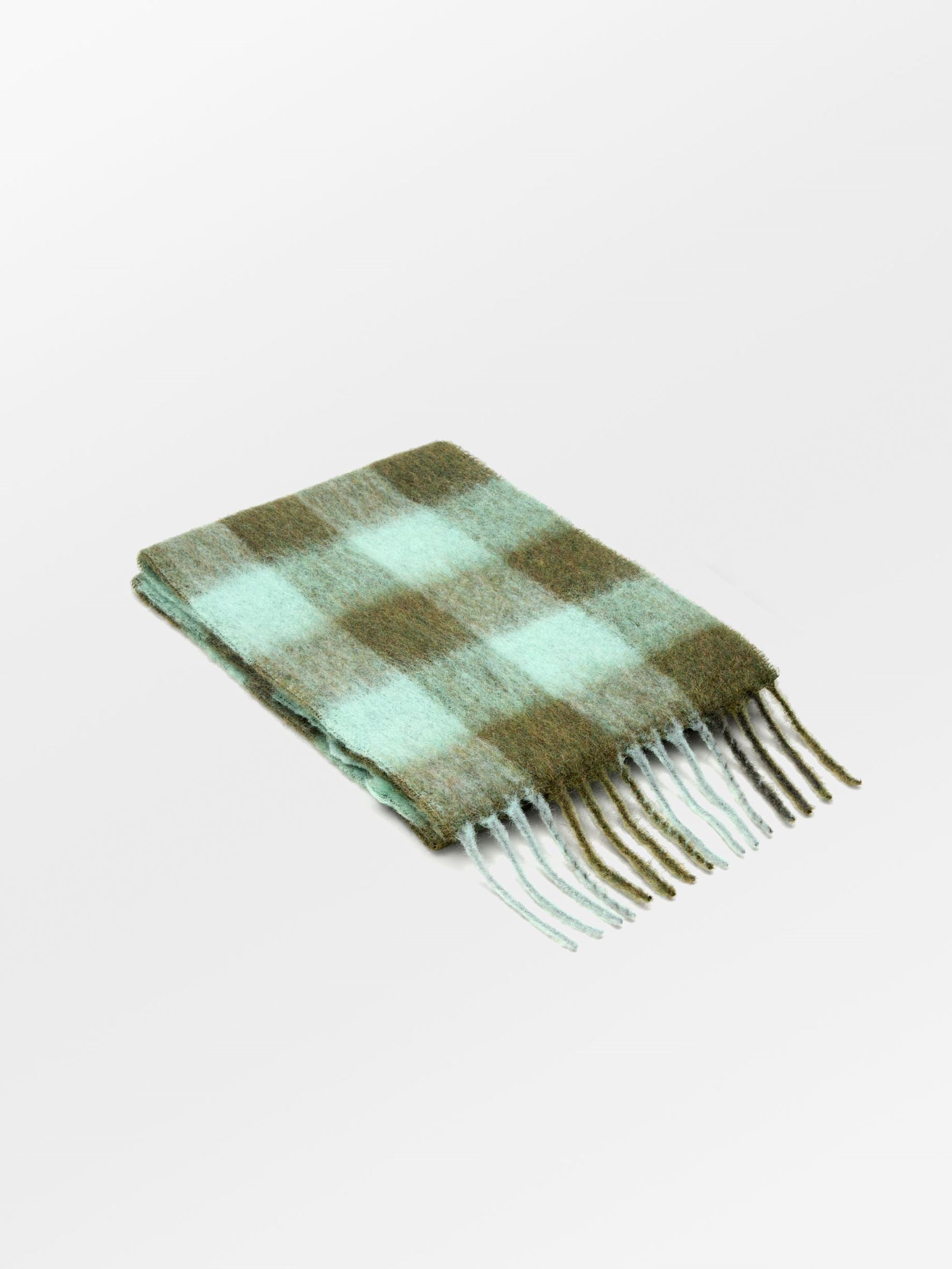 becks-ndergaard-check-mincho-scarf-schal-karo-gr-n-33x200 image 2