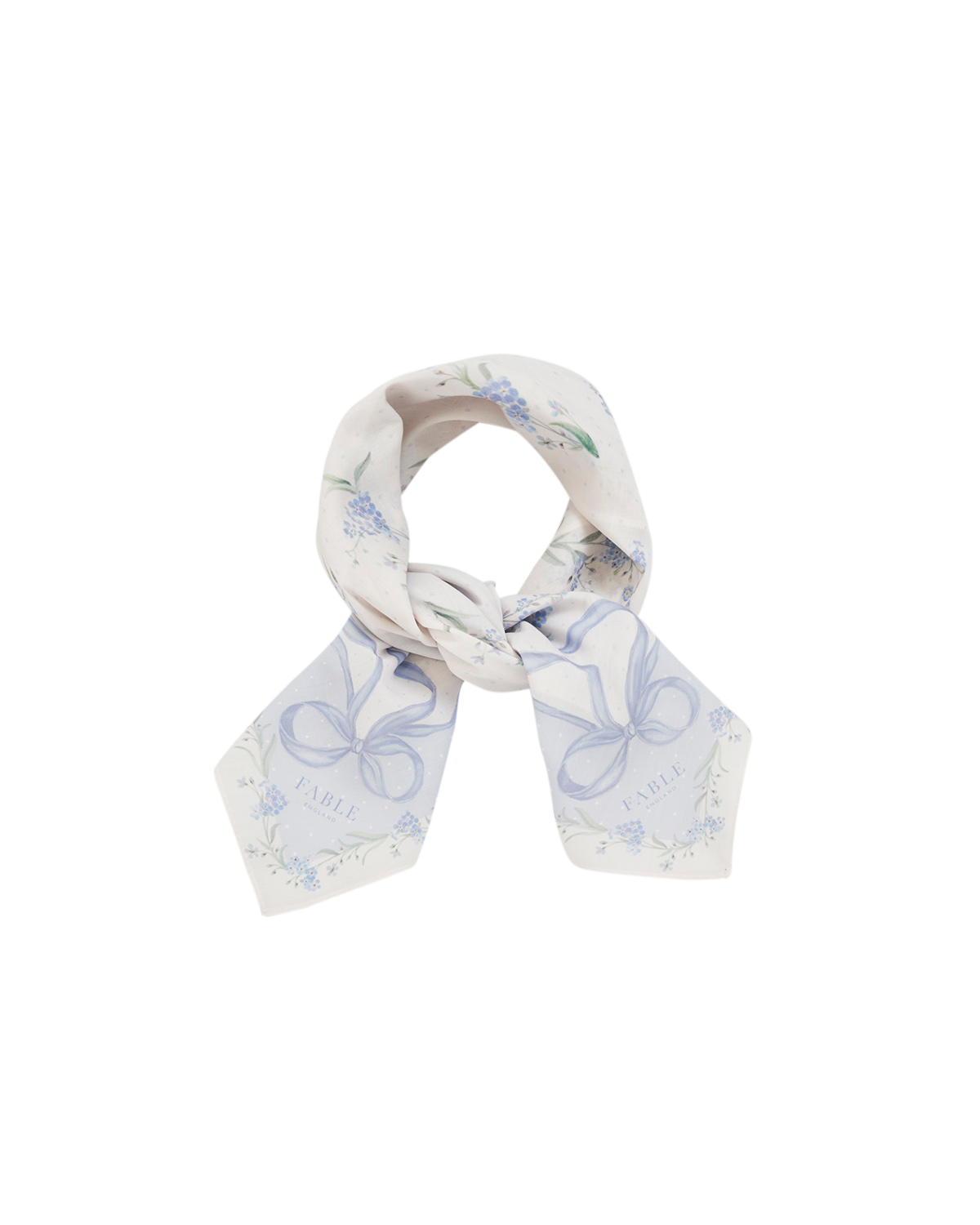 fable-england-bow-floral-tuch-blau-quadratisch-vergissmeinnicht image 3