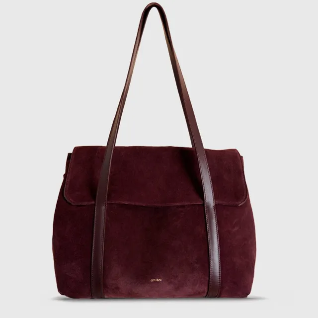 ann-kurz-greatest-shopper-shopper-suede-burgundy-mit-laptopfach image 1