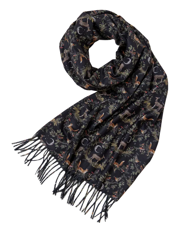 fable-england-scarves-a-night-s-tale-schal-schwarz-wald image 1