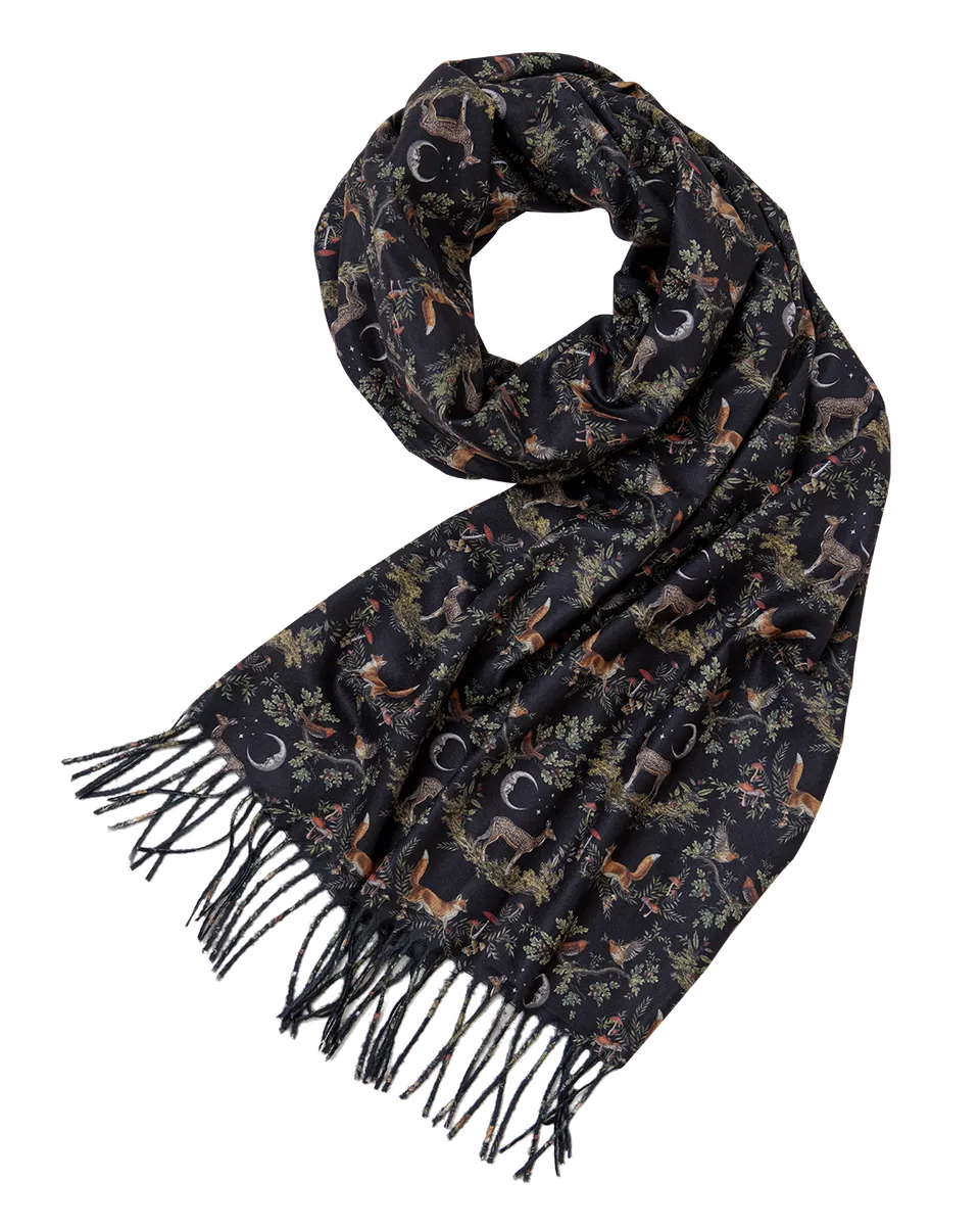 fable-england-scarves-a-night-s-tale-schal-schwarz-wald image 1