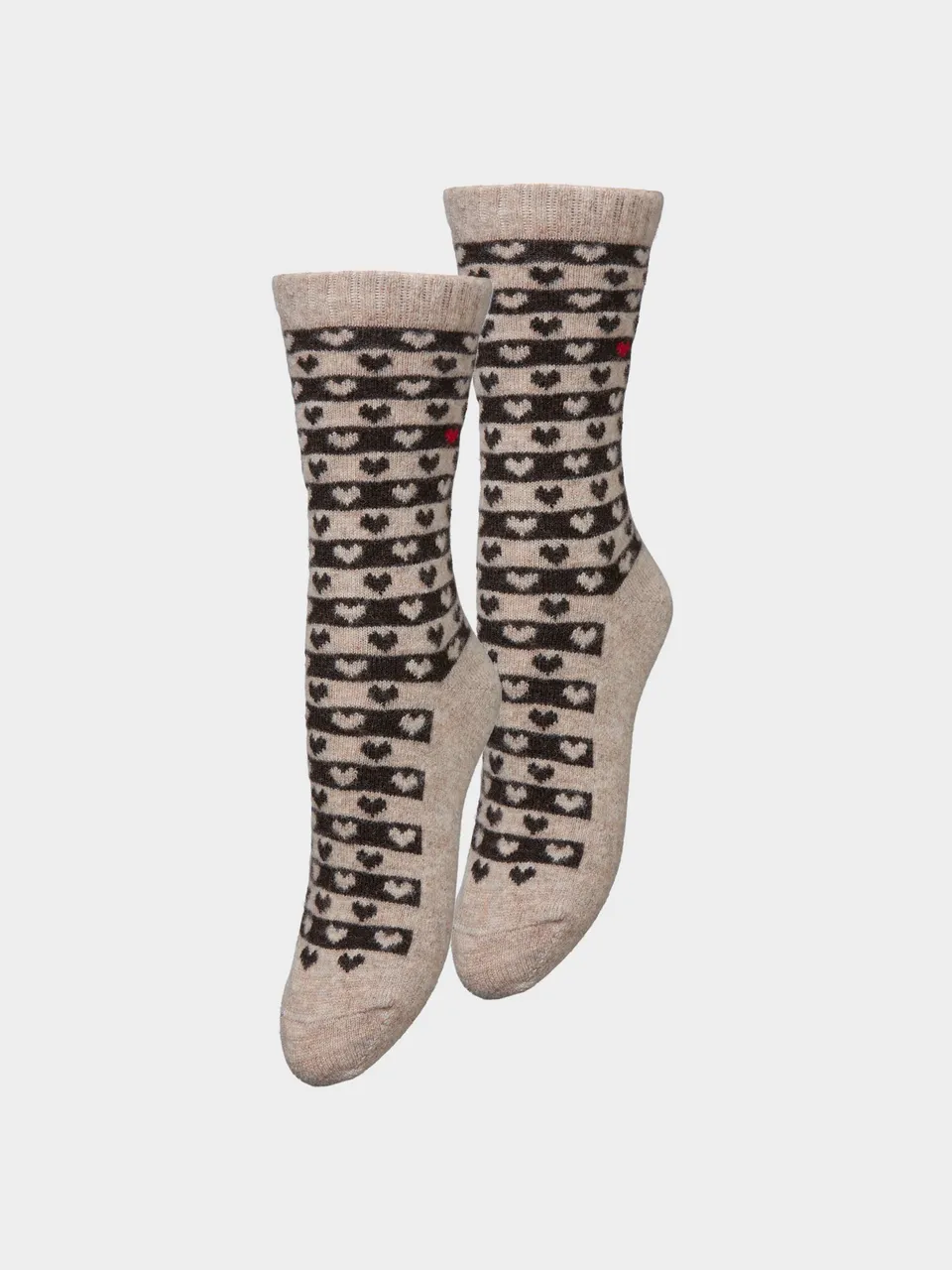 becks-ndergaard-heart-wola-sock-2-pack-socken-beige image 1