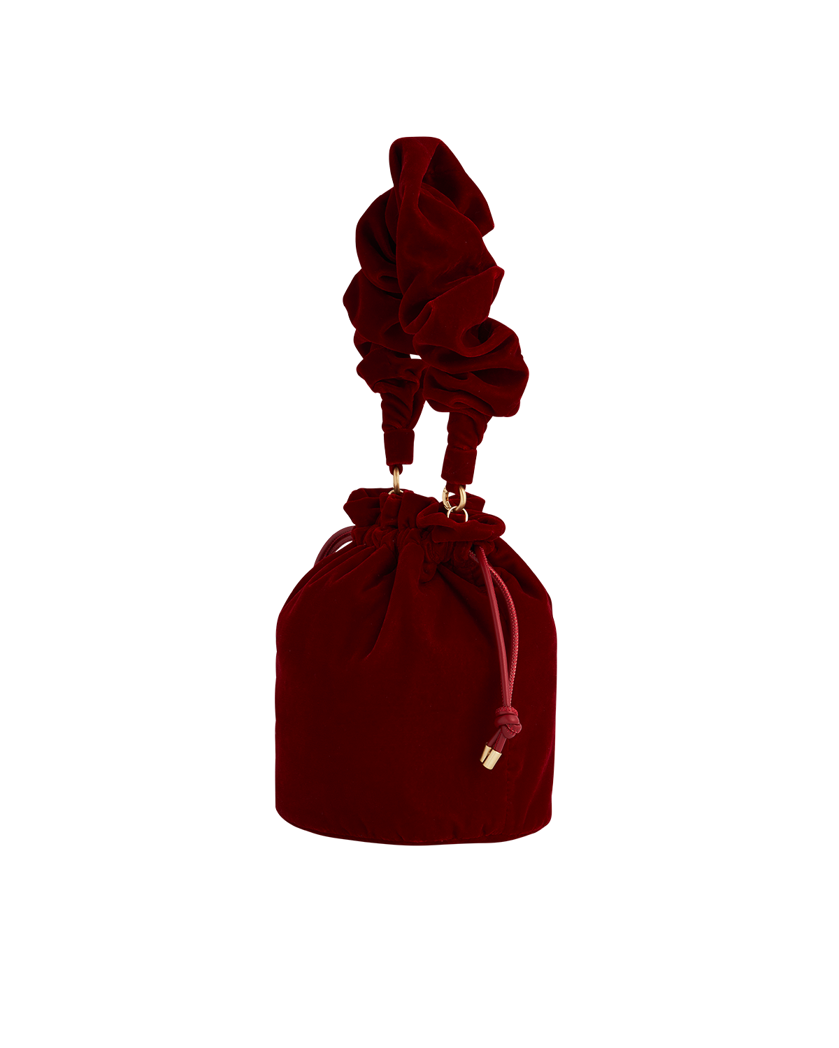 fable-england-ruby-red-bucket-bag-beuteltasche-rot-samt image 7