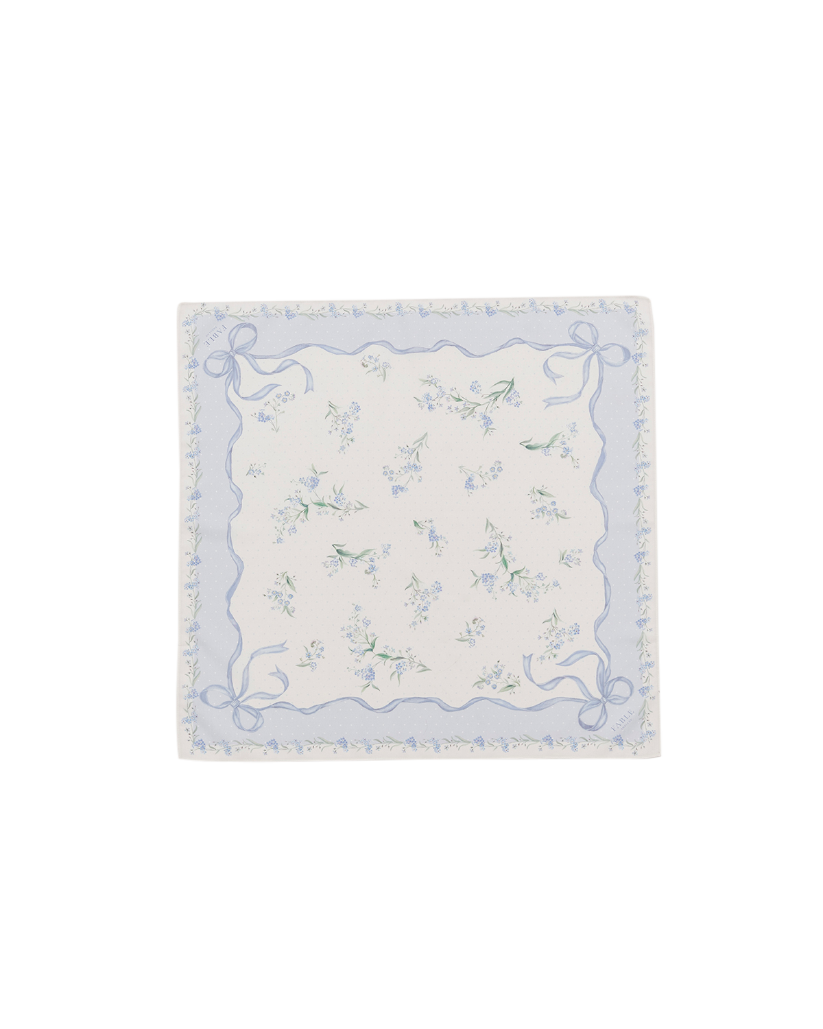 fable-england-bow-floral-tuch-blau-quadratisch-vergissmeinnicht image 1