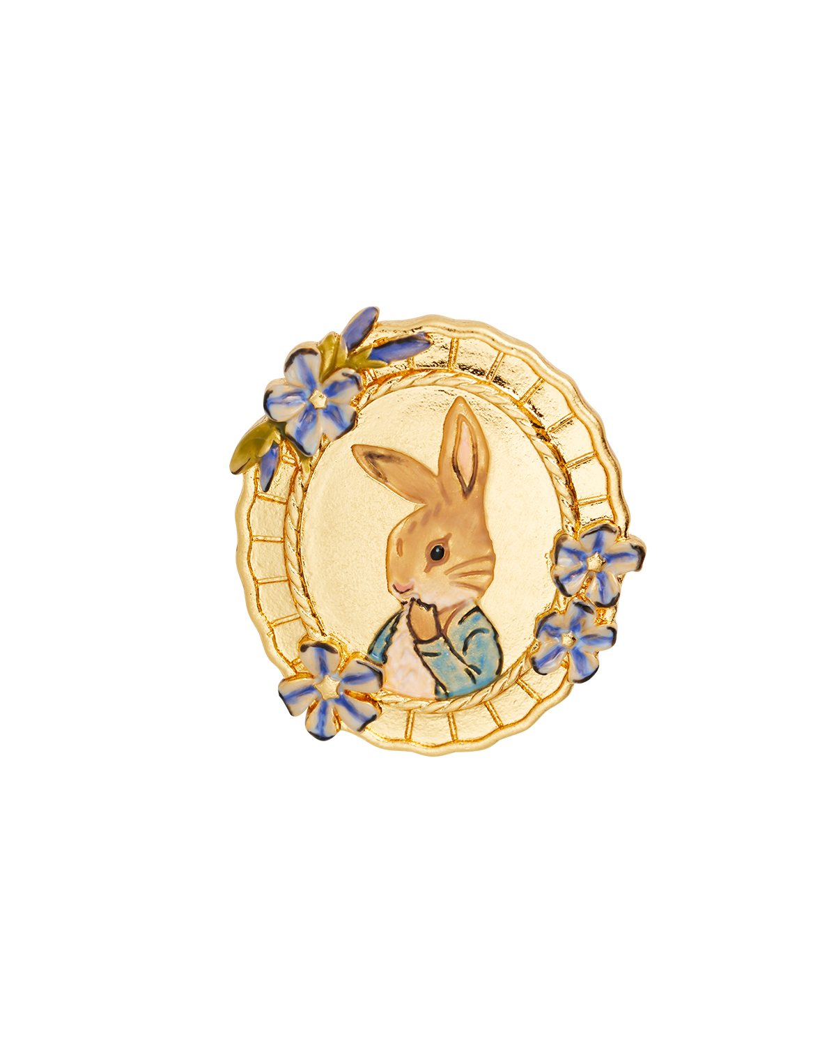 fable-england-x-peter-rabbit-cameo-brosche-gold image 1