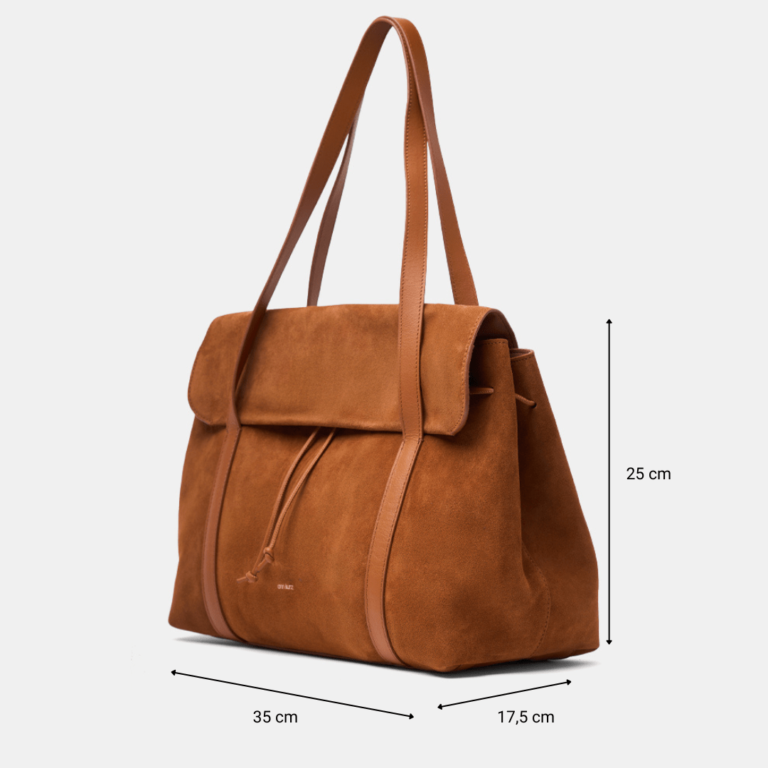 ann-kurz-greatest-shopper-tote-leder-suede-cuero image 2