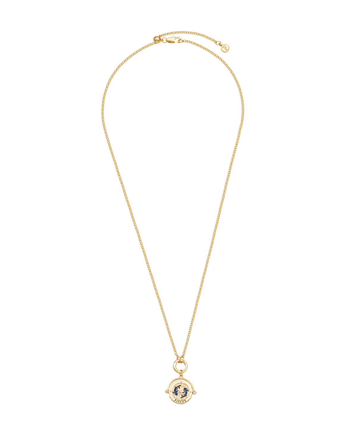 fable-england-jewellery-pisces-zodiac-spinner-halskette-gold-lapislazuli image 6