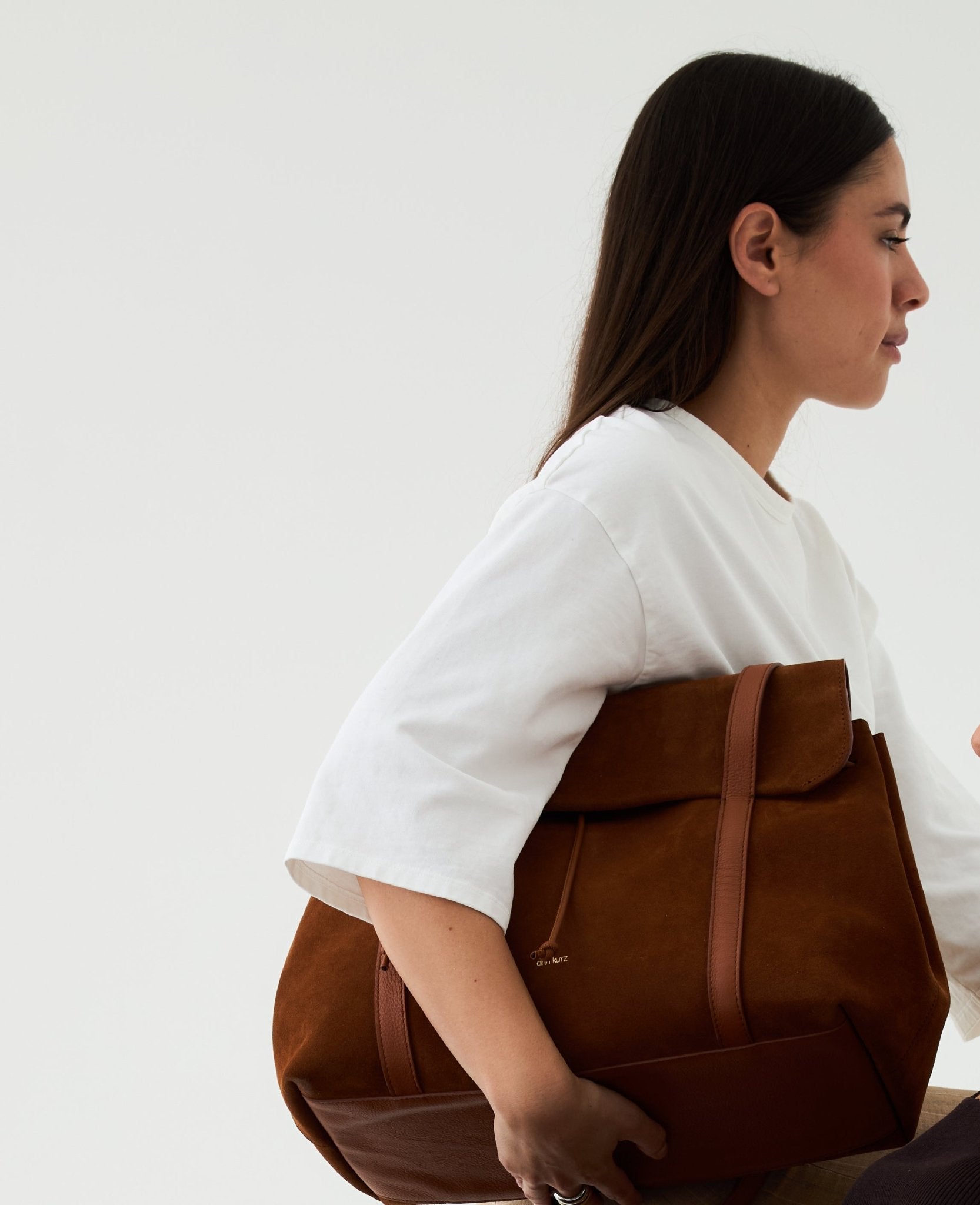ann-kurz-greatest-shopper-tote-leder-suede-cuero image 5