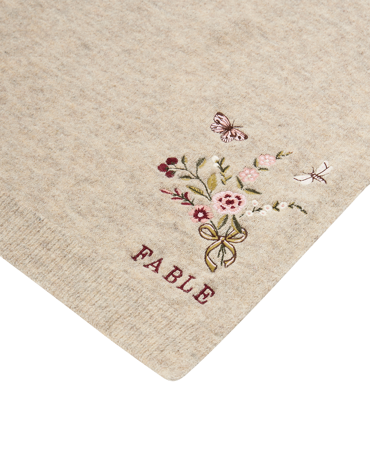 fable-england-eve-floral-strickschal-oat-marl-bestickt image 6