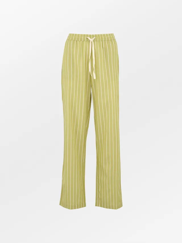 becks-ndergaard-striped-pyjamas-pants-pyjamahose-khaki-green-m image 1