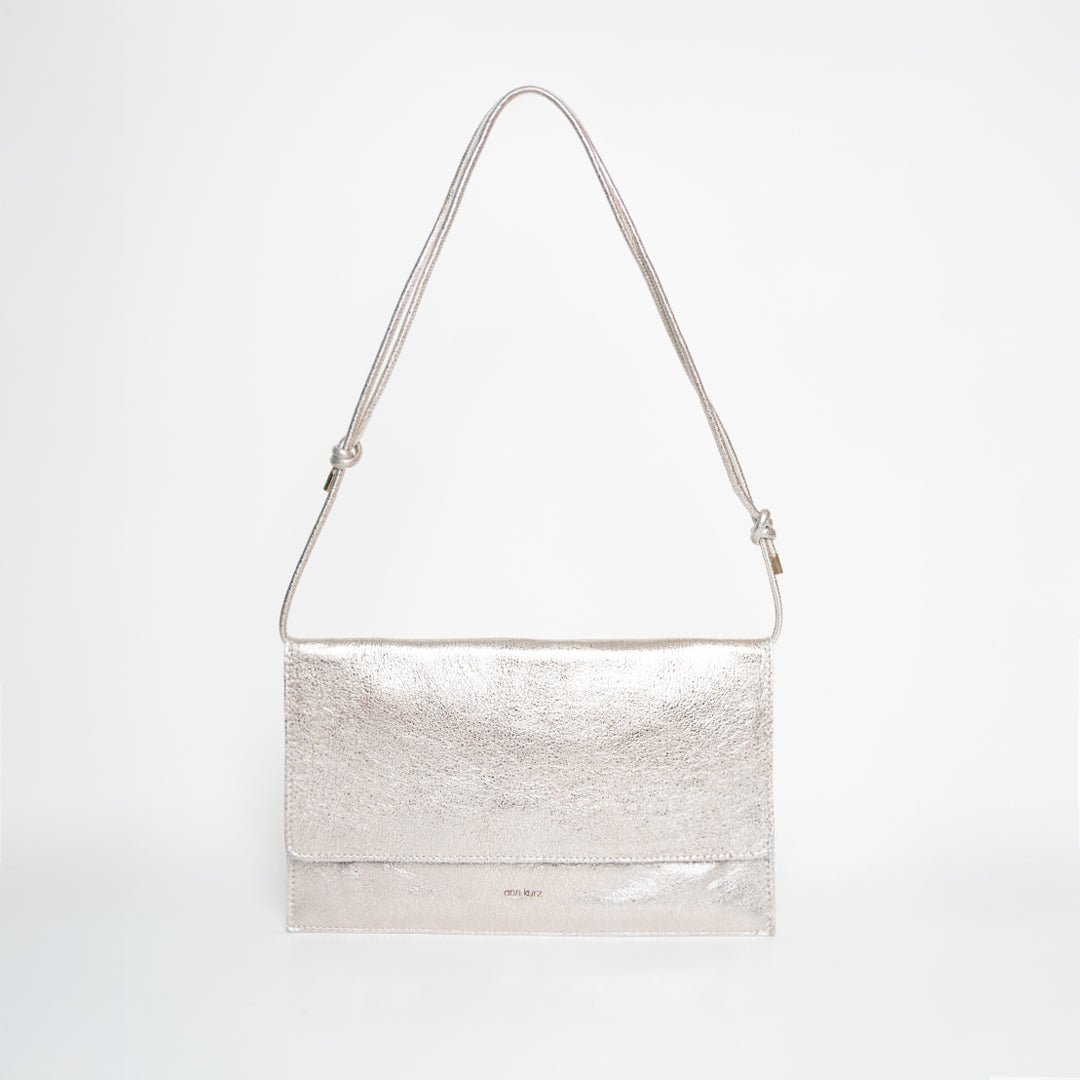 ann-kurz-thin-clutch-umh-ngetasche-metallic-platin-mit-handyfach image 1