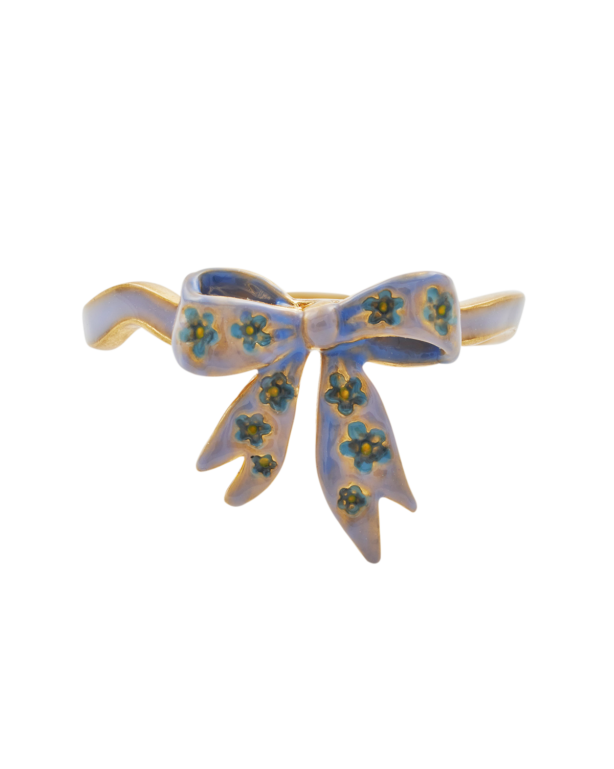 fable-england-forget-me-not-bow-ring-gold image 3