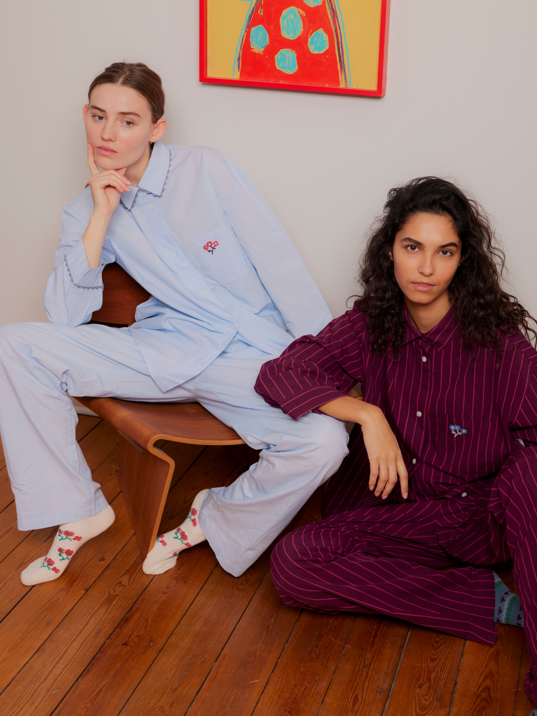 becks-ndergaard-scallop-flotile-pyjamahemd-skyway-blue image 3