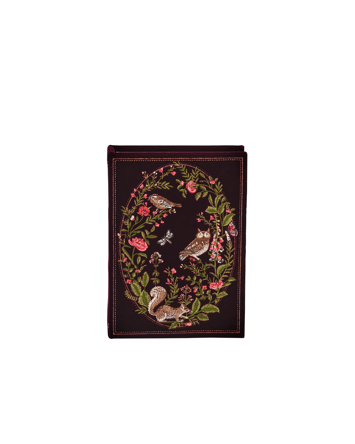 fable-england-elinor-meadow-book-clutch-samt-bordeaux image 5
