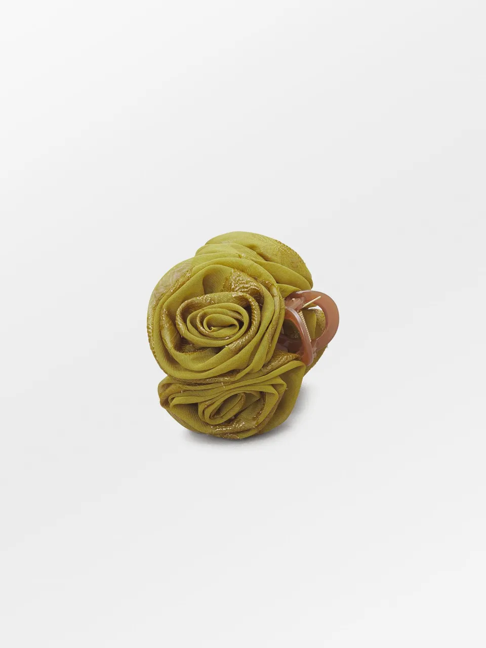 becks-ndergaard-fina-rosana-haarklammer-yellow-olive-rose-9-cm image 1
