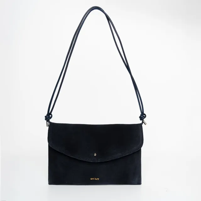 ann-kurz-cute-clutch-clutch-suede-navy-22-cm image 1
