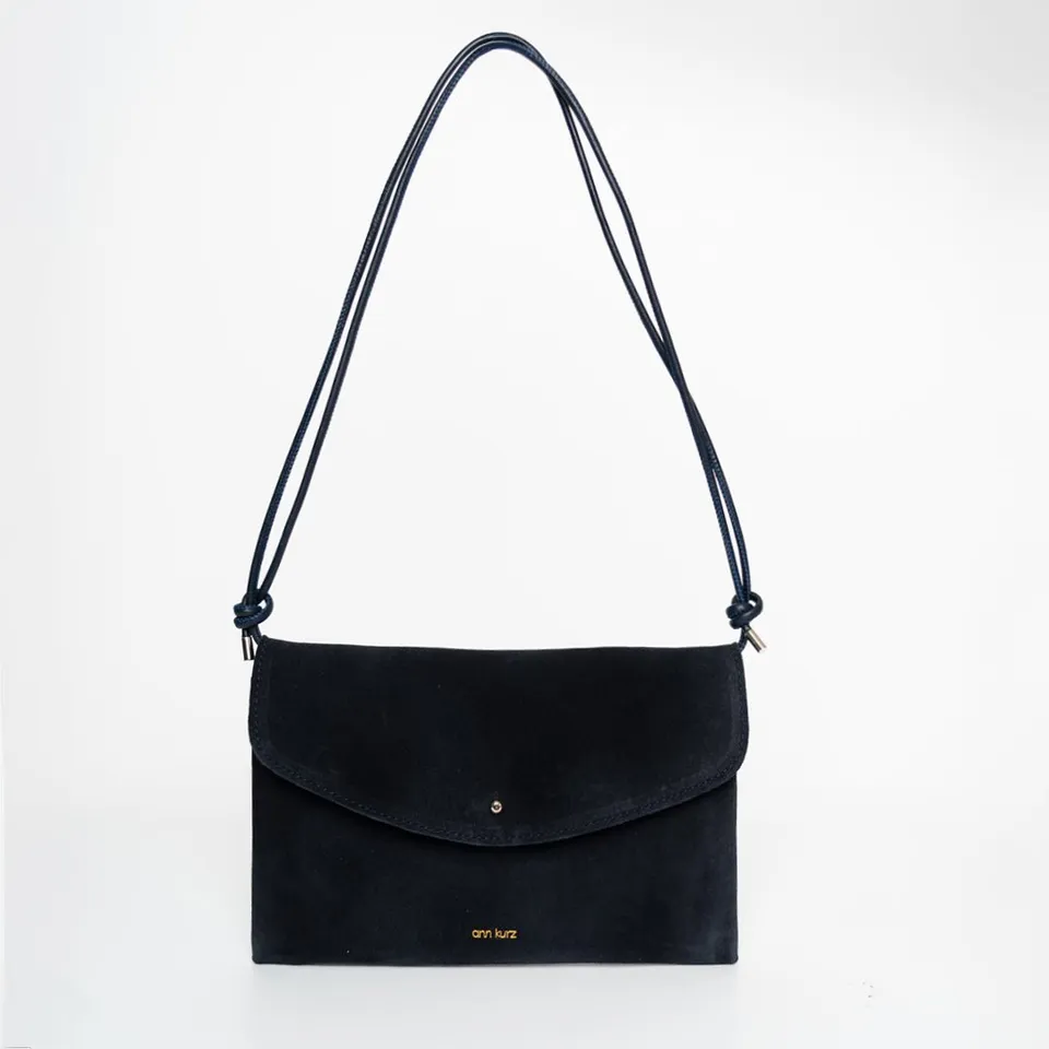 ann-kurz-cute-clutch-clutch-suede-navy-22-cm image 1