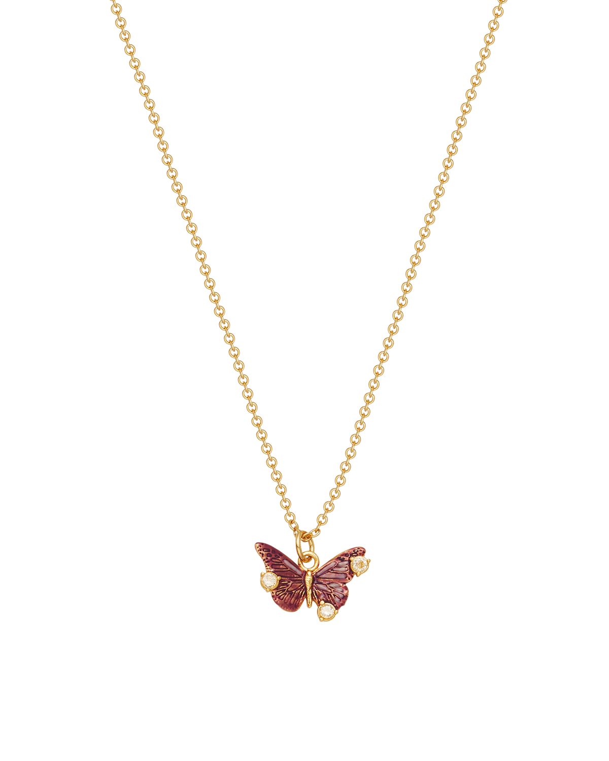 fable-england-hera-butterfly-halskette-gold-burgund image 4