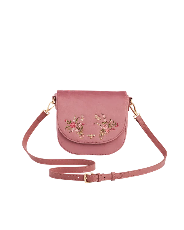 fable-england-beth-saddle-bag-rosa-samt-bestickt image 1