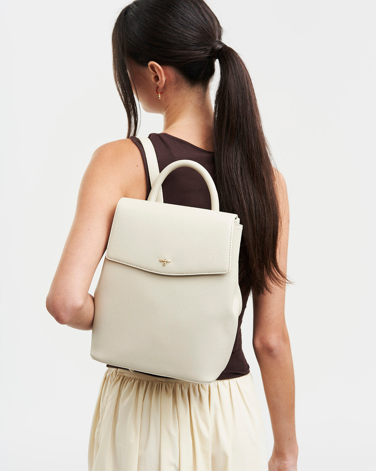 fable-england-laura-small-rucksack-stone-kunstleder image 2