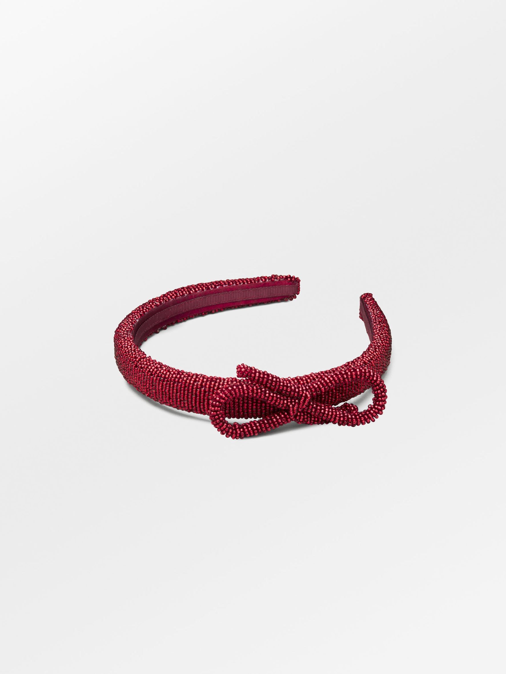 becks-ndergaard-bow-slim-beaded-hairbrace-haarband-rot image 1