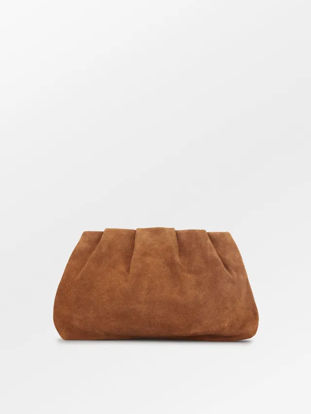 becks-ndergaard-clutch-wildleder-cognac-braun-30x20-cm image 1