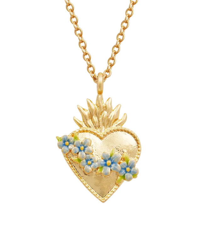 fable-england-sacred-heart-halskette-gold-blumen image 1