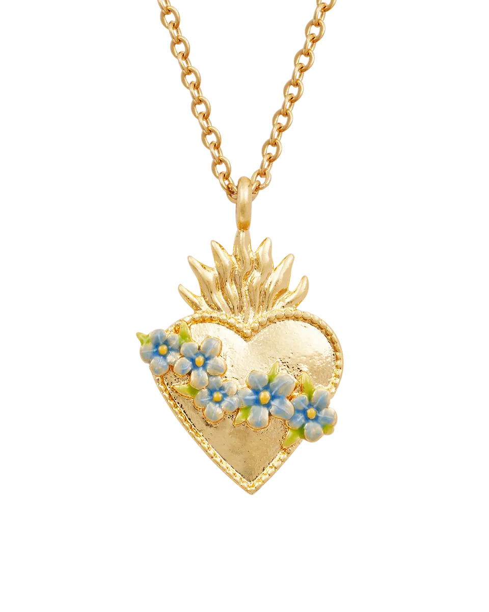 fable-england-sacred-heart-halskette-gold-blumen image 1