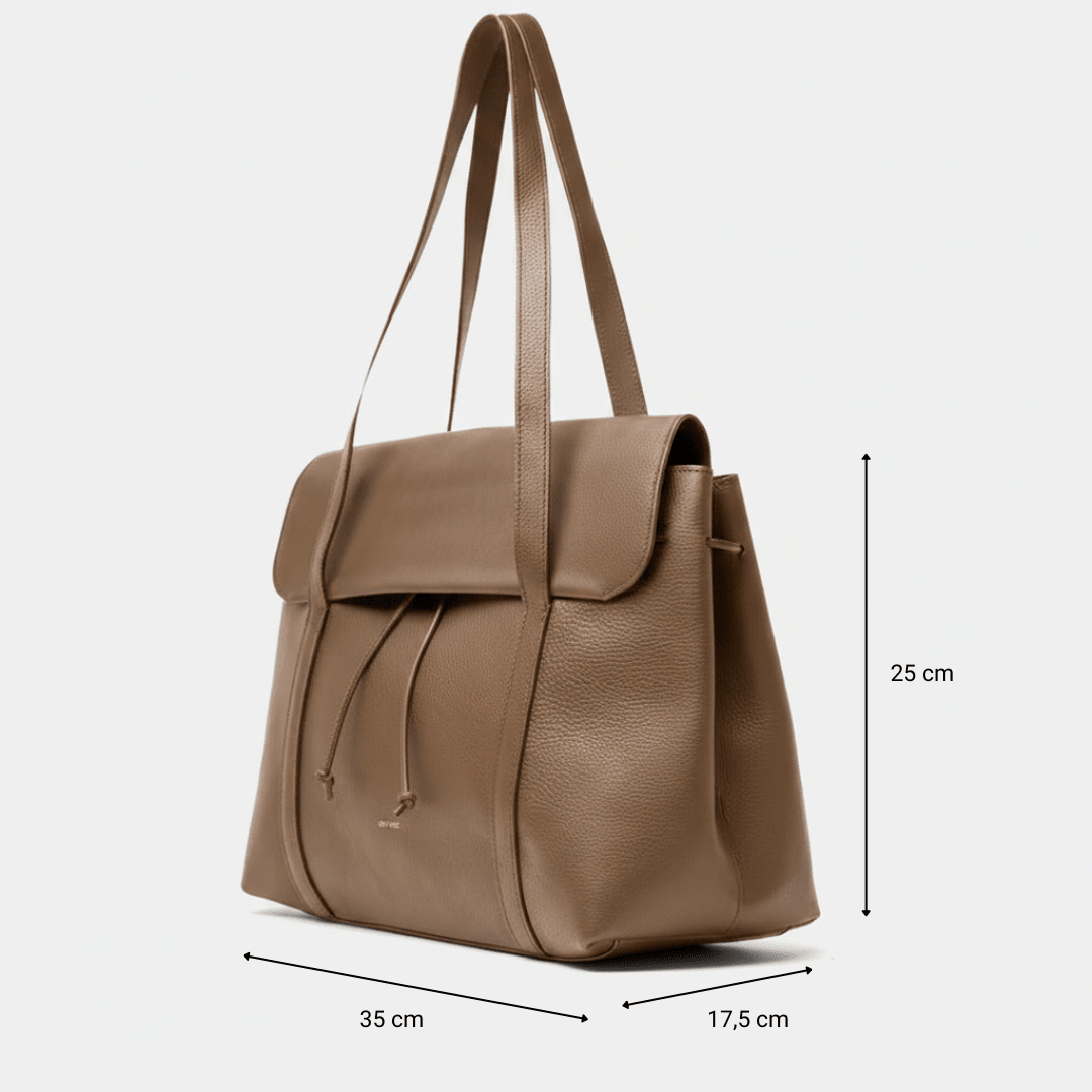 ann-kurz-greatest-shopper-tote-leder-grained-taupe image 2