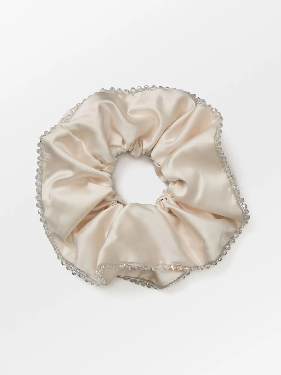 becks-ndergaard-luster-bead-scrunchie-haargummi-birch-white-perlen image 1