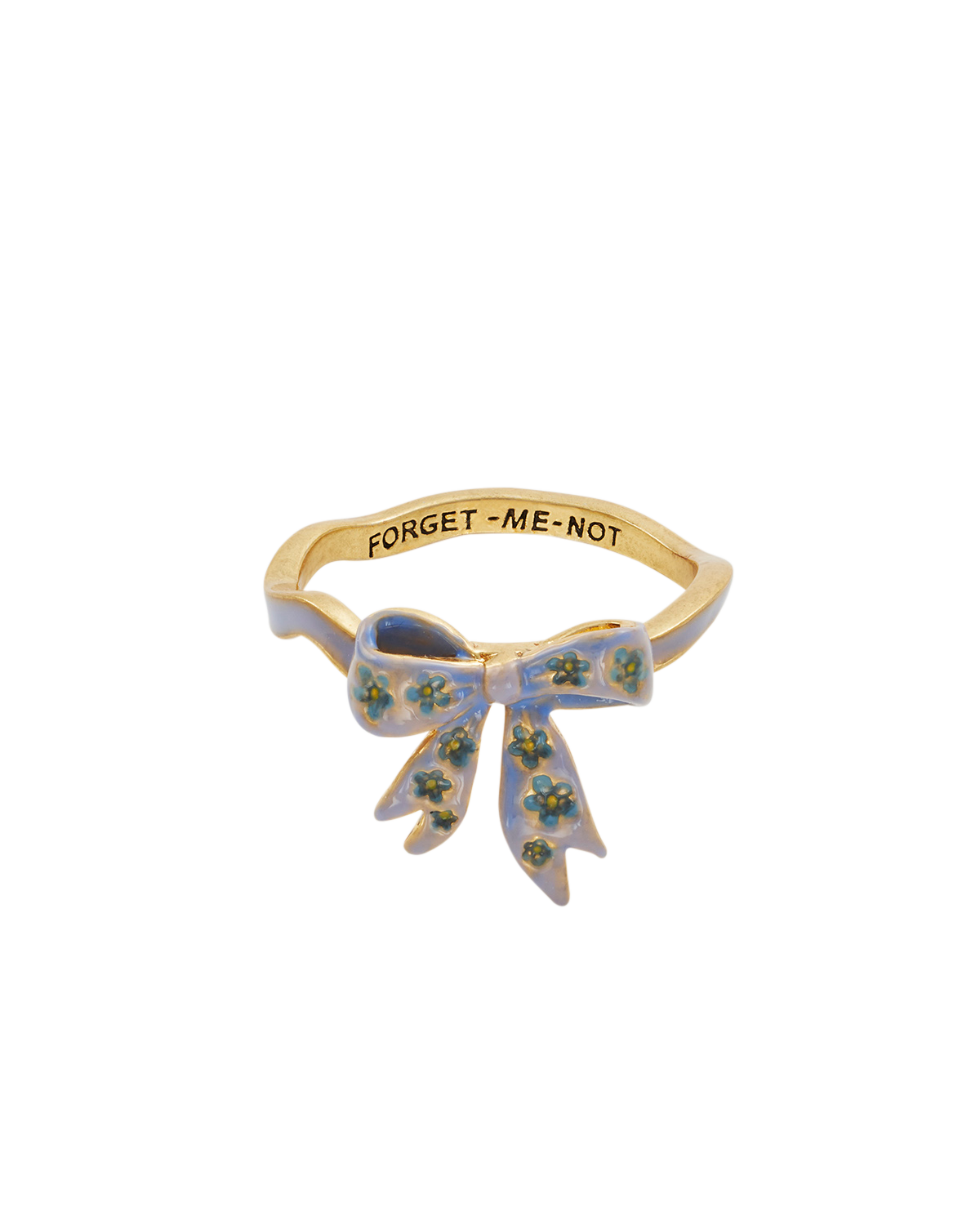 fable-england-forget-me-not-bow-ring-gold image 4