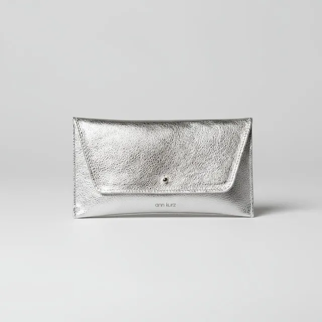 ann-kurz-mini-envelope-geldb-rse-leder-metallic-platin image 1