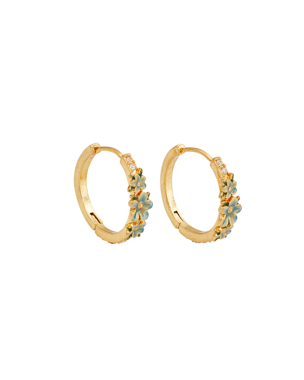 fable-jewellery-floral-wreath-hoop-earrings-creolen-gold image 1