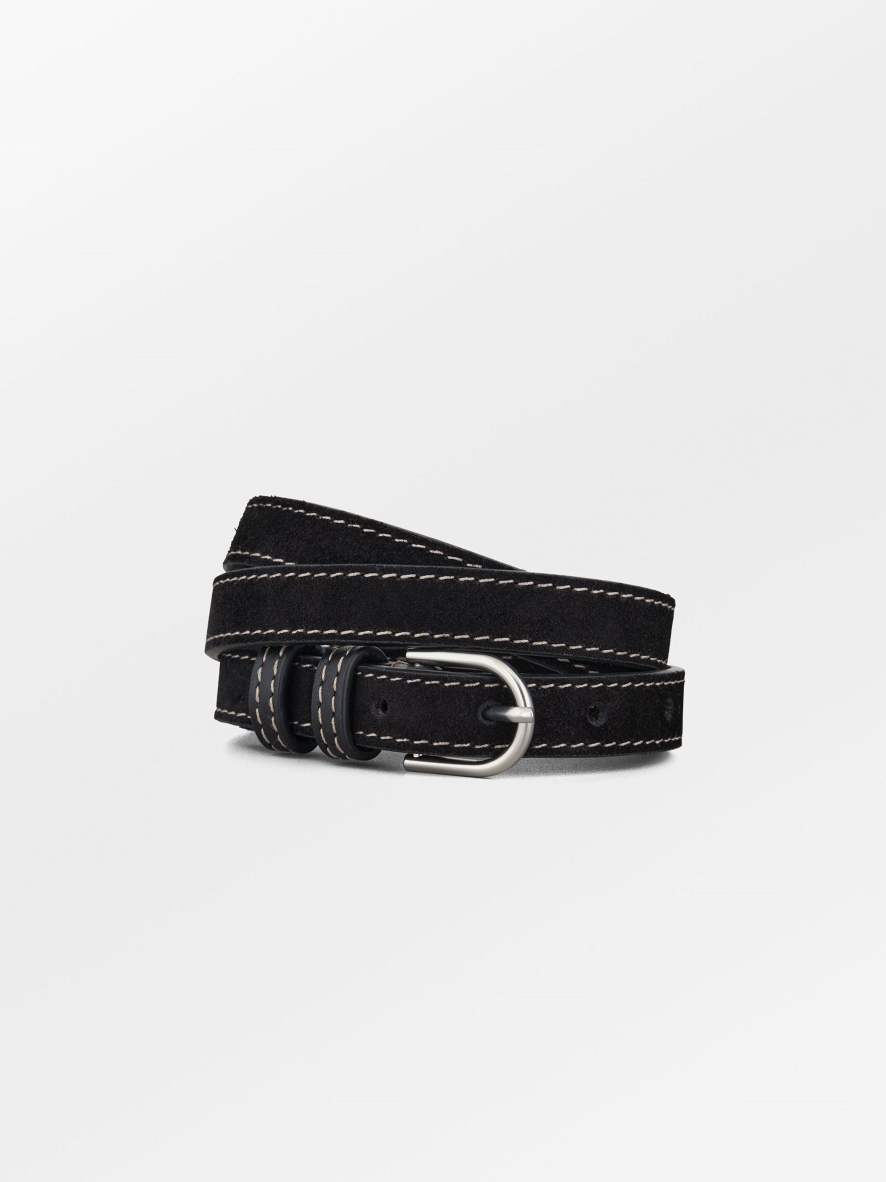 becks-ndergaard-zoe-belt-g-rtel-schwarz-wildleder image 1