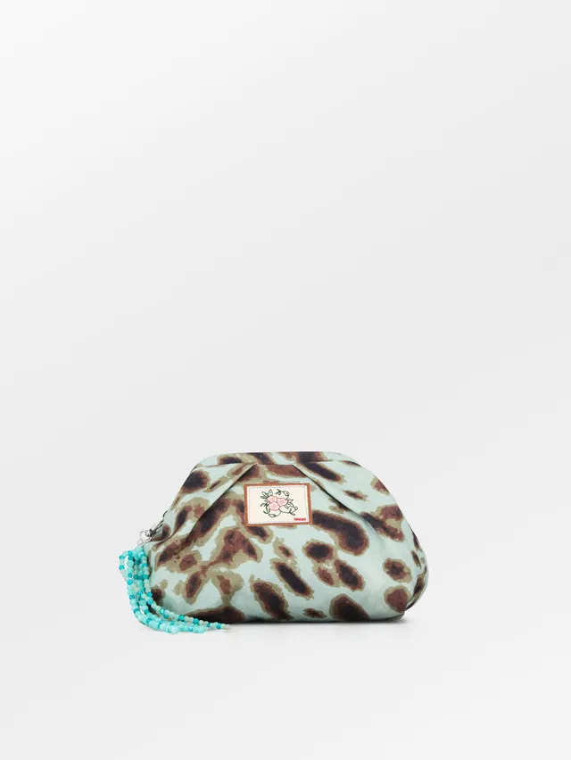 becks-ndergaard-leola-canvas-bonita-bag-clutch-aqua-gray-26x18 image 1