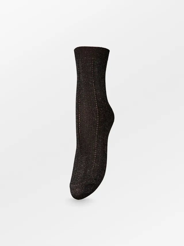 becks-ndergaard-glitter-drake-socke-glitzer-braun-37-39 image 1
