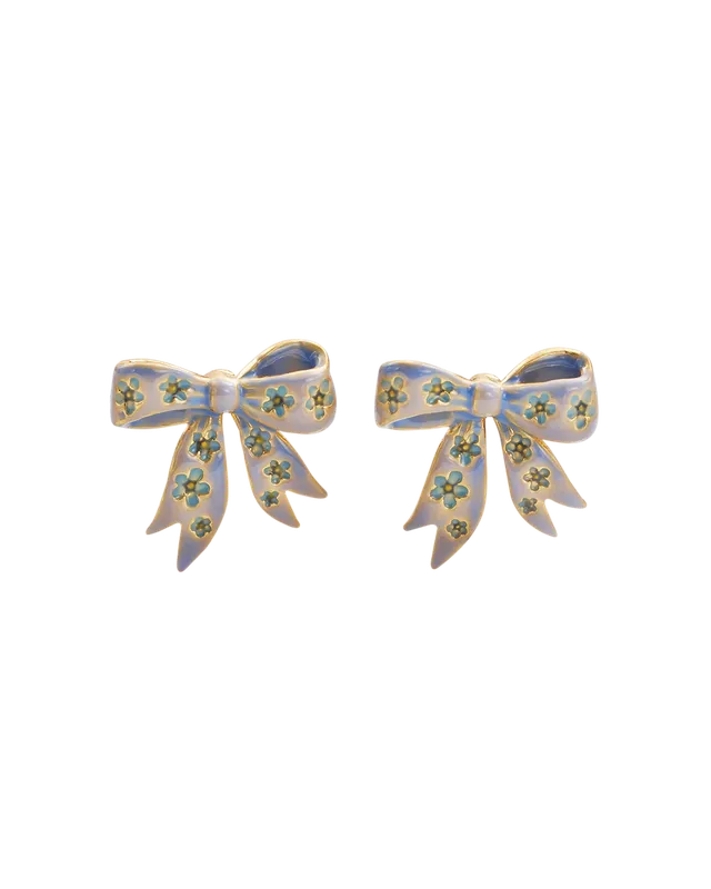 fable-england-forget-me-not-bow-ohrstecker-gold image 1