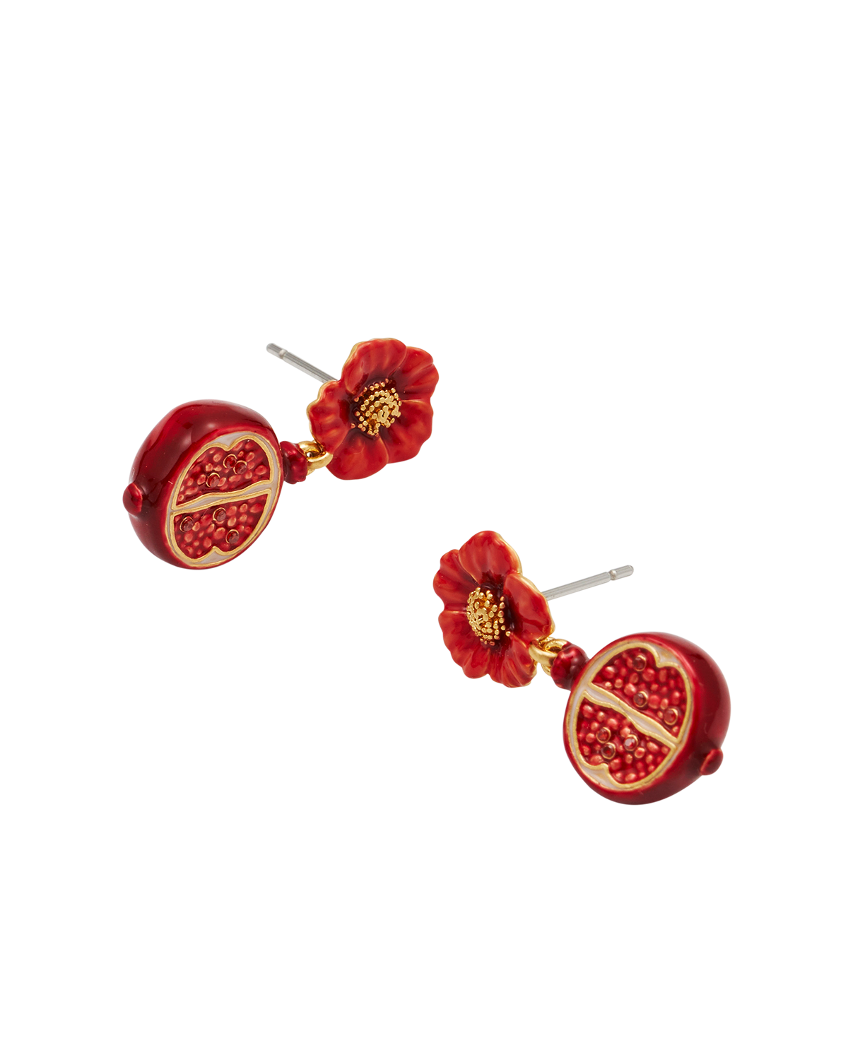 fable-england-blossom-pomegranate-ohrringe-gold-granat image 5