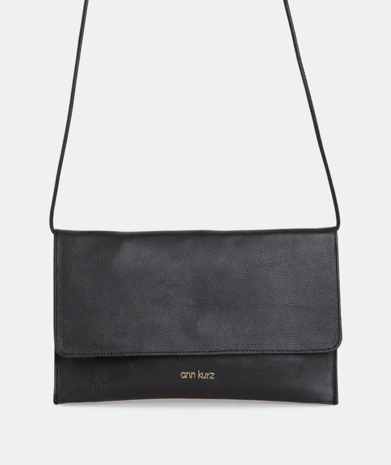 ann-kurz-thin-clutch-nappa-black-clutch-handyfach-leder image 2