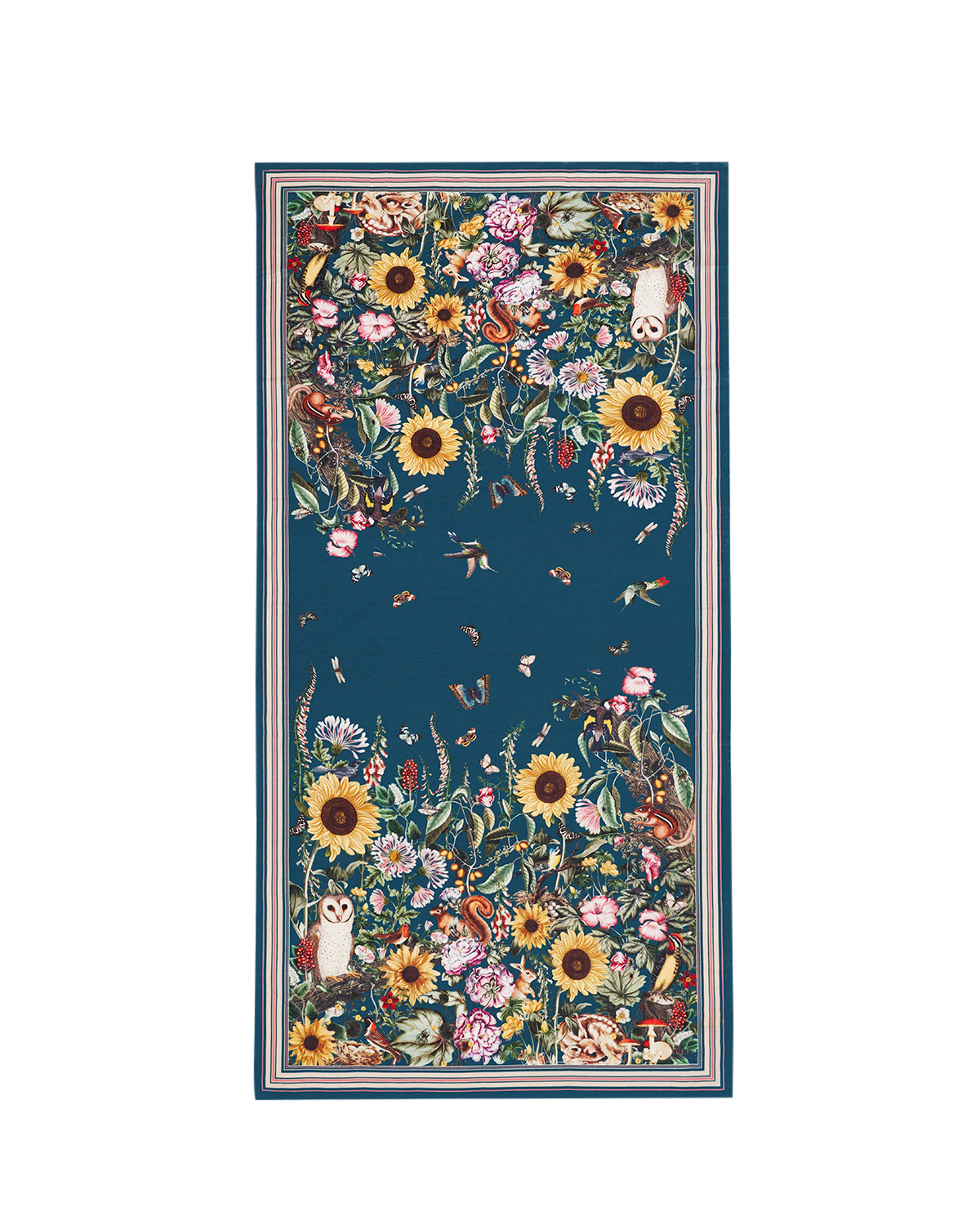 fable-england-scarves-botanical-schal-gr-n-lang-waldprint image 1