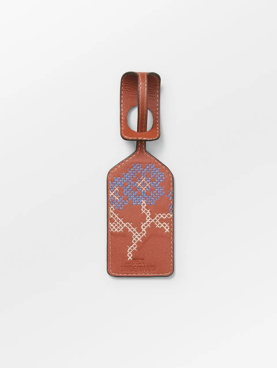 becks-ndergaard-flotile-taschenanh-nger-leder-rot-bestickt image 1